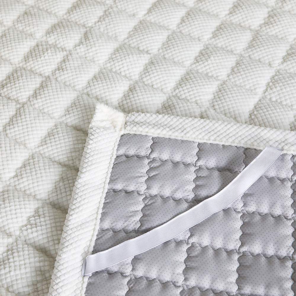 극세사패드 겨울침대패드 고정밴드 퀸 패드