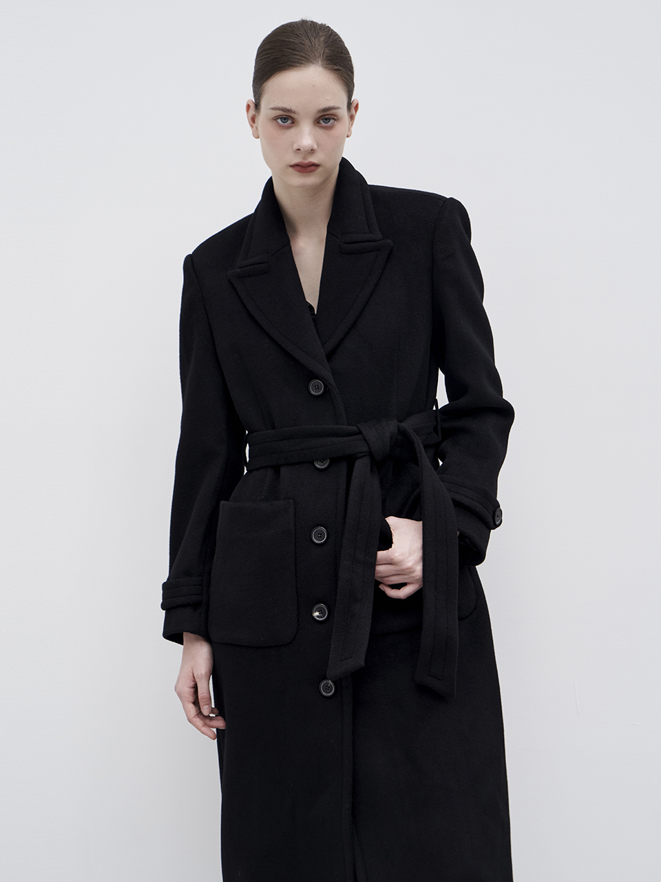 [쥴리앤칼라]23FW 칼라1 컬렉터 프리미엄 미들턴 메리노울코트  그레이 이미지 7