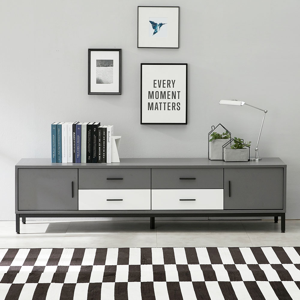 오키 높은 거실장 수납장 티비다이 tv장 1600