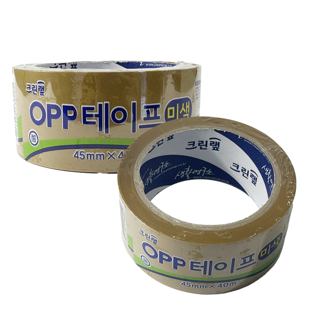 크린랲 박스테이프 포장 OPP테이프 미색 황색