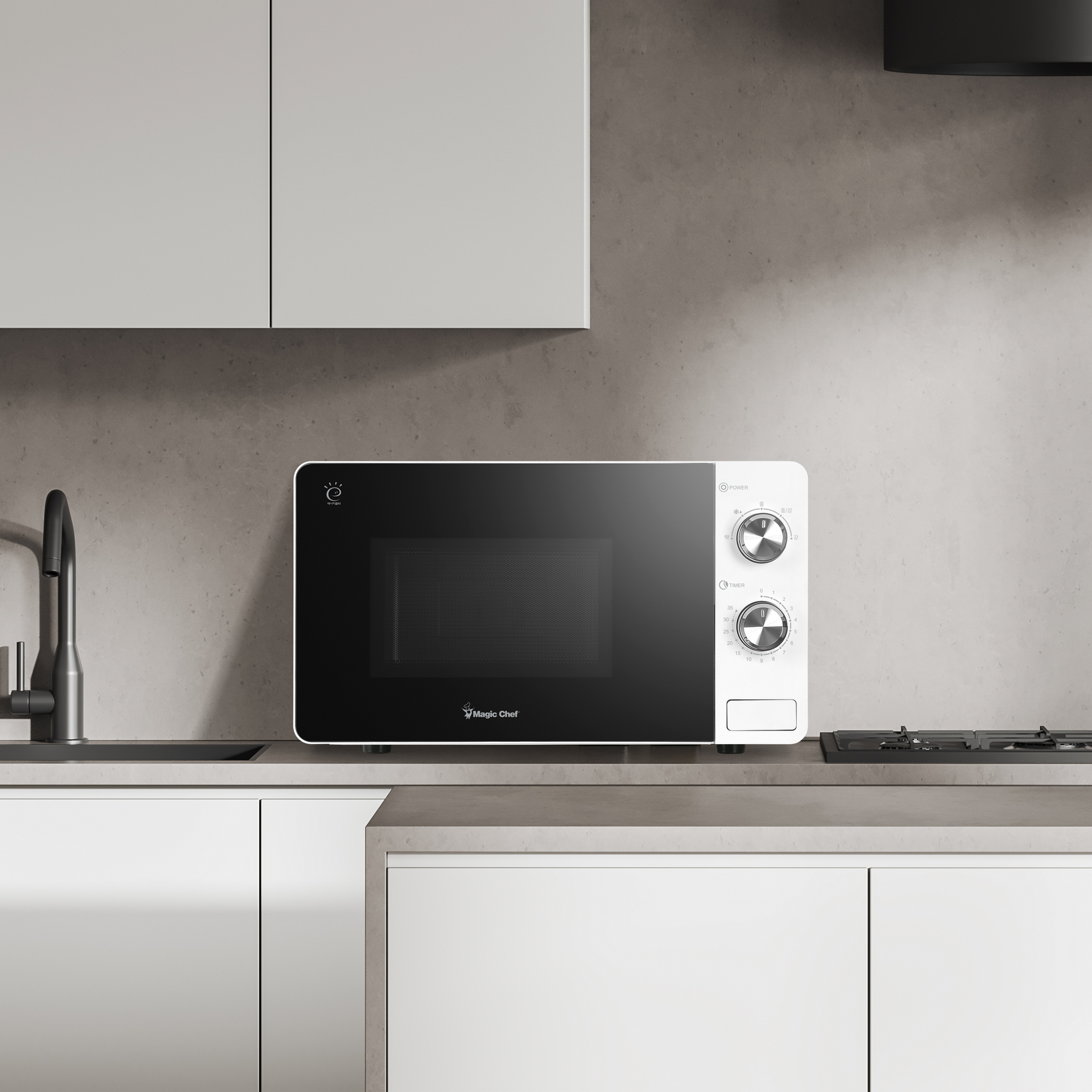 매직쉐프 무회전 전자레인지 MMW-W20FMBW 플랫형 20L