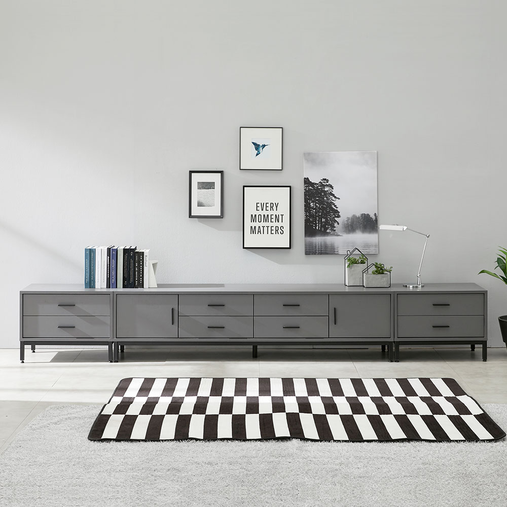 오키 안방 tv 다이 서랍장 장식장 선반 낮은 거실장 세트 2800