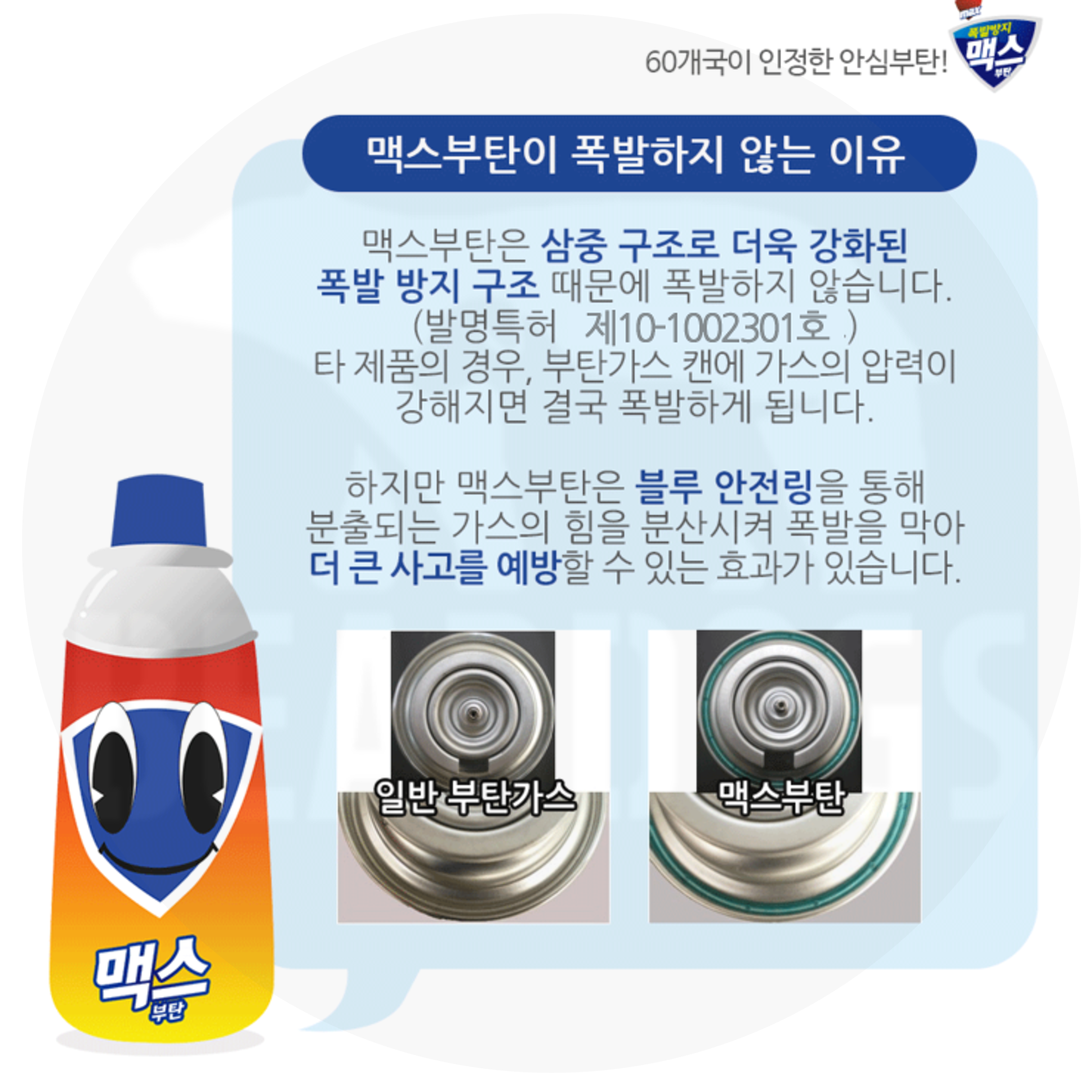 맥스 토치 캠핑 부탄 가스 220g 호환