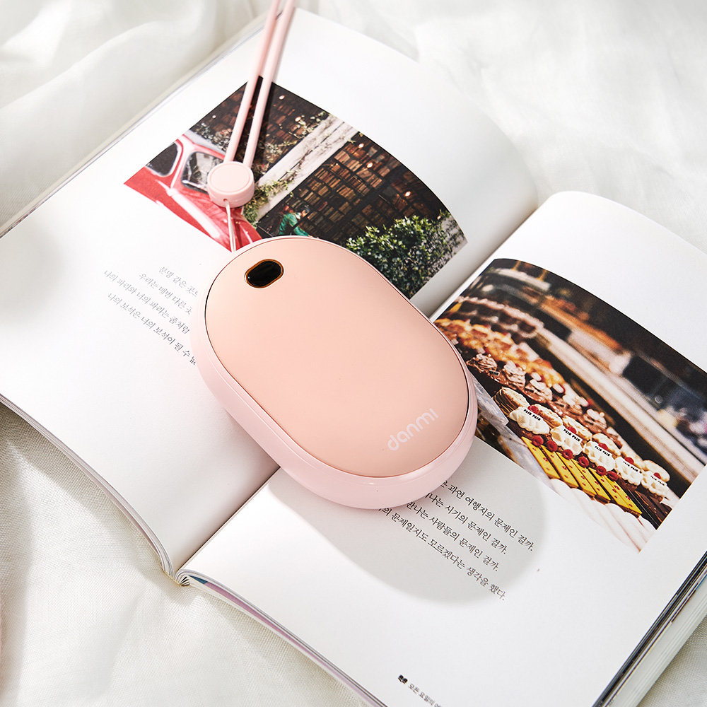 단미 몽그리 양면발열 USB 충전식 휴대용 손난로 대용량 보조배터리 10000mAh - 상세 이미지 2