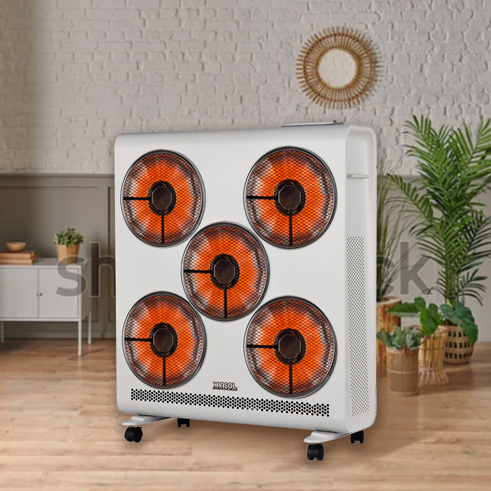 한솔 하이라이트 전기히터 5구 업소용 산업용 대형 전기난로 공업용 사무실 공장 난방기