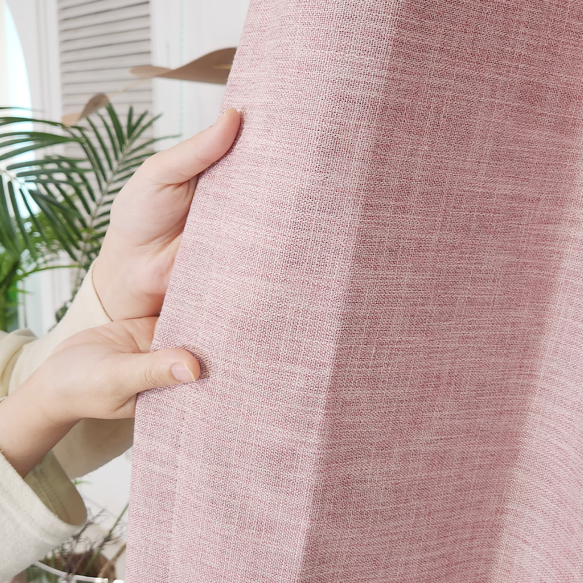 아르일랑 완벽 암막 커튼 빛차단율 100% 형상 기억 가공 1cm 나비주름 타입 임페리얼