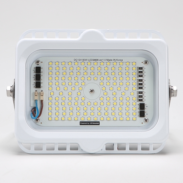 LED 투광기 투광등 공장등 선박 중장비 야외 공사 조명 써치라이트 DC12V 80W 삼립 - 상세 이미지 3