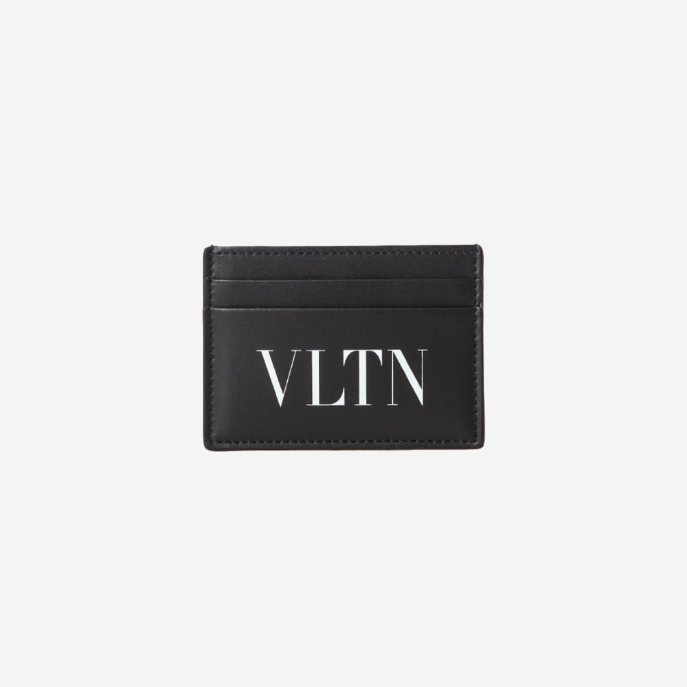 발렌티노 카드지갑 브이 로고 시그니처 VLTN 락스터드 남성 여성 지퍼 명함 - 상세 이미지 2