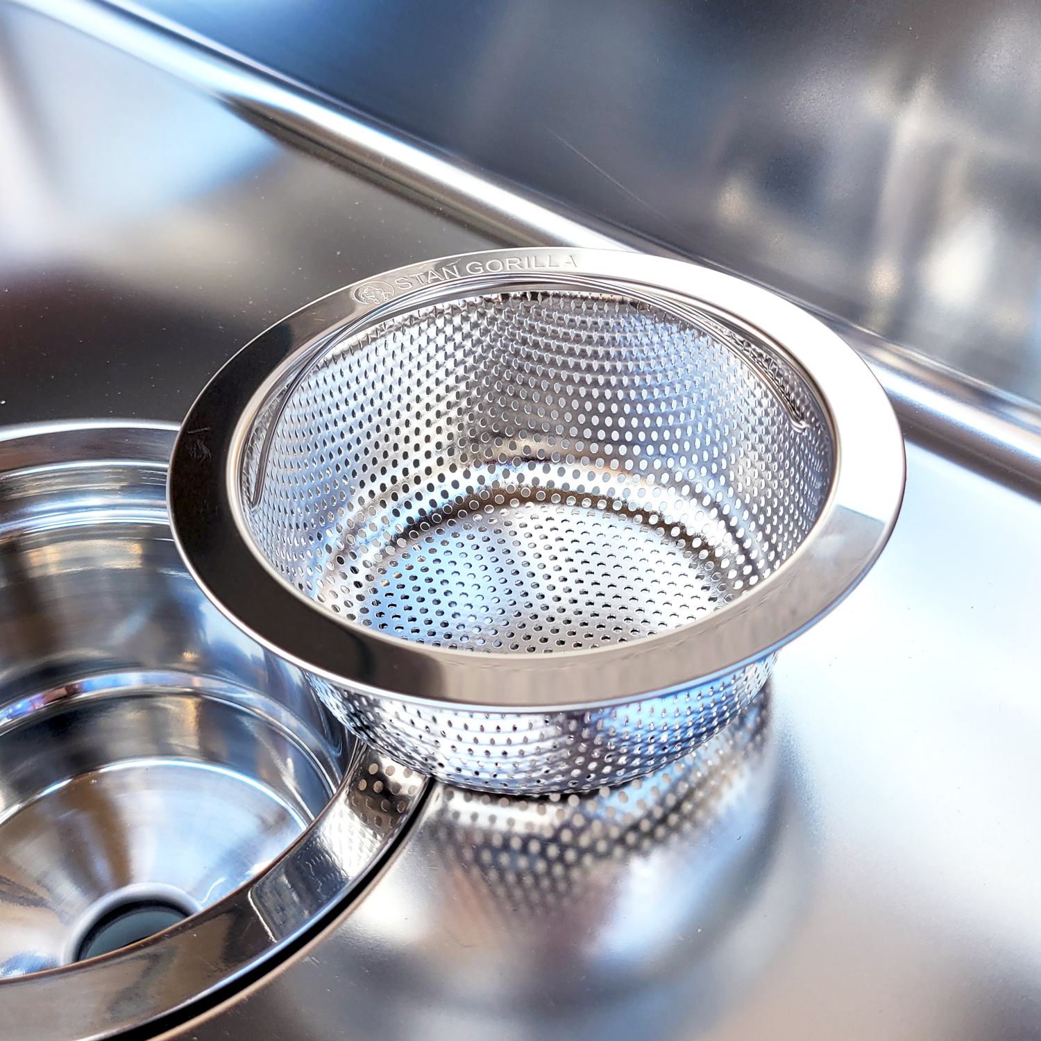 싱크대거름망 배수구망+커버 스텐 마개 세트