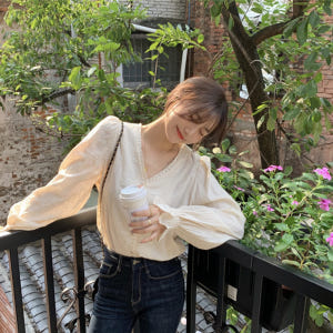예식장옷차림 친구 결혼식 하객룩 소개팅 복장 러플 블라우스 착용 후기 | 사이즈/핏 총정리 - 상품 이미지 3
