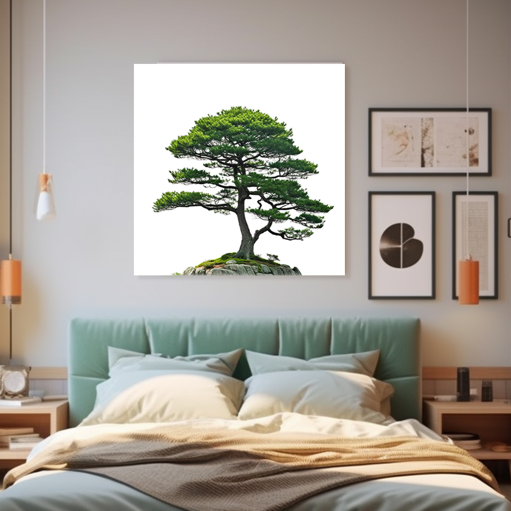 재물 소나무 80x80cm 캔버스액자 소나무그림 - 상세 이미지 2