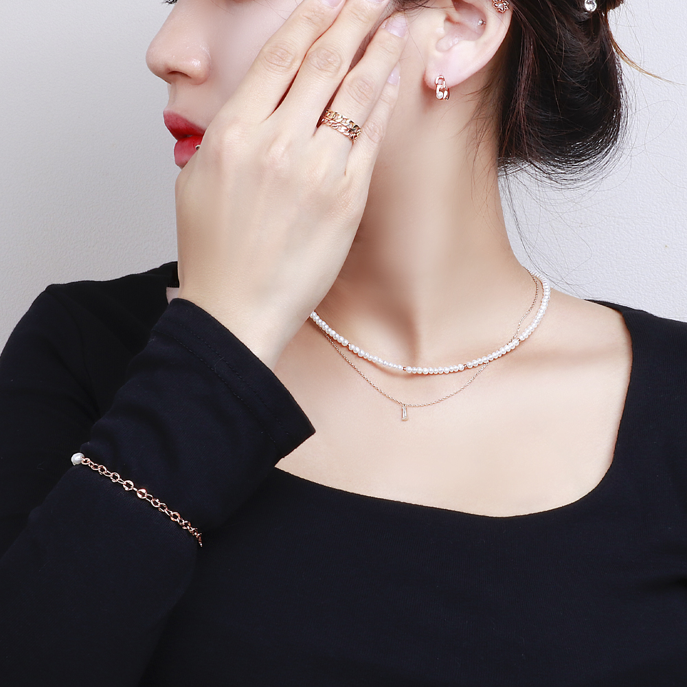 14k 18k 볼드 체인 커플 링 실 반지 우정 3mm 3.5mm 4.5mm 5.3mm