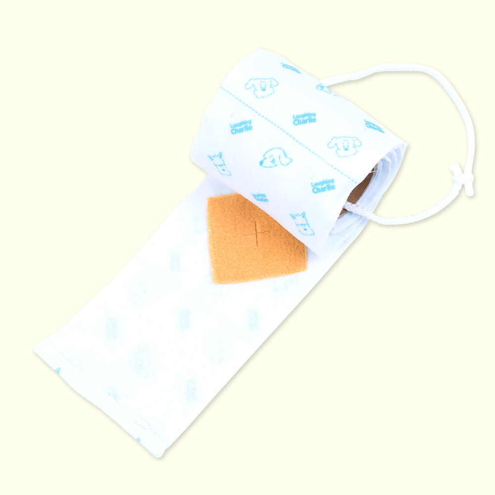 래핑찰리 강아지 노즈워크 휴지 장난감 분리불안 토일렛 페이퍼 토이