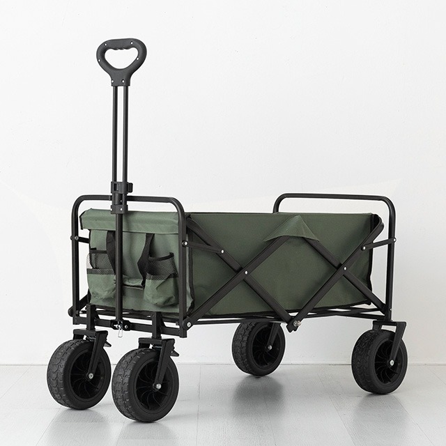 캠폴 캠핑 접이식웨건 대형 8인치 카키 4042.5187
