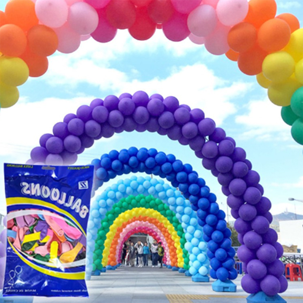 100개 1봉지 풍선 파티 생일 장식 이벤트 꾸미기 세트 축하 행사 개업식 응원 파스텔 - 상품 이미지
