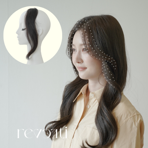 르베르띠 옆머리 헤어피스 웨이브핏 35cm 조이 2피스 인모 100 : 르베르띠