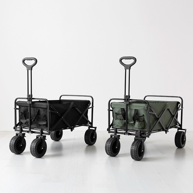 캠폴 캠핑 접이식웨건 대형 8인치 블랙 8556.6870