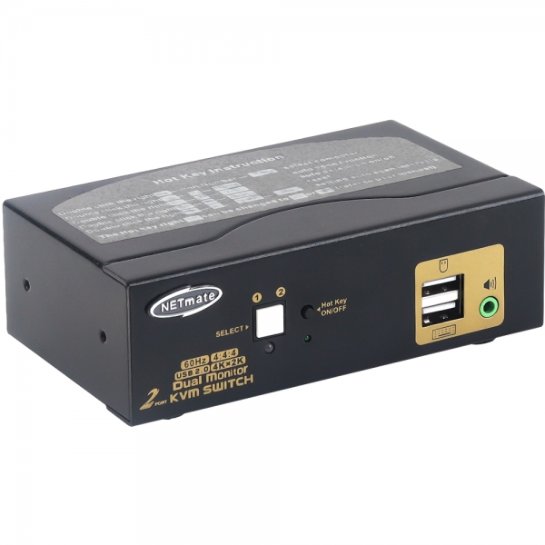강원전자 넷메이트 듀얼 4K 60Hz HDMI KVM 2:1 스위치(USB) NM-HKD02D - 상세 이미지 2