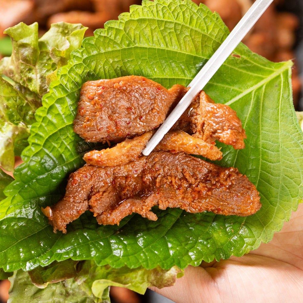 양념 오리불고기 오리 주물럭 생 오리고기 캠핑음식 오리로스