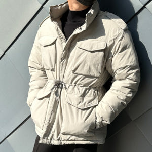 남자 월러 겨울 웰론 투웨이 야상 패딩 점퍼 블랙 그레이 착용 후기 | 사이즈/핏 총정리 - 상품 이미지 1