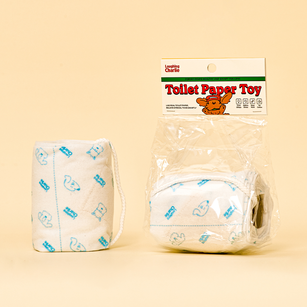 래핑찰리 강아지 노즈워크 휴지 장난감 분리불안 토일렛 페이퍼 토이