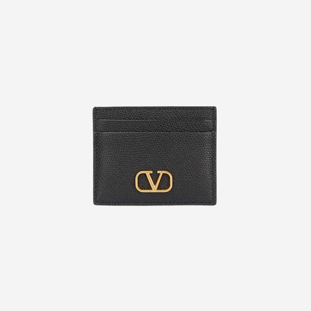 발렌티노 카드지갑 브이 로고 시그니처 VLTN 락스터드 남성 여성 지퍼 명함 - 상세 이미지 3