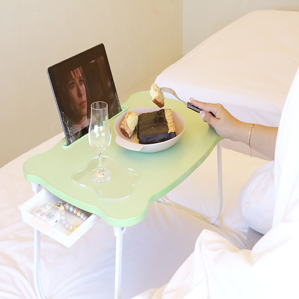 아텍스 곰돌이 좌식테이블 접이식테이블 침대 책상 미니