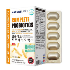네이처랜드 컴플리트 100억 유산균 프로바이오틱스 500mg 60캡슐 1... 맛있게 먹은 솔직 후기 - 상품 이미지 1