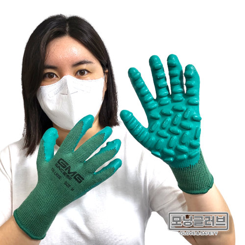 GMG 지엠지 진동방지장갑 코팅 L8000 안전 작업 드릴 예초 손떨림