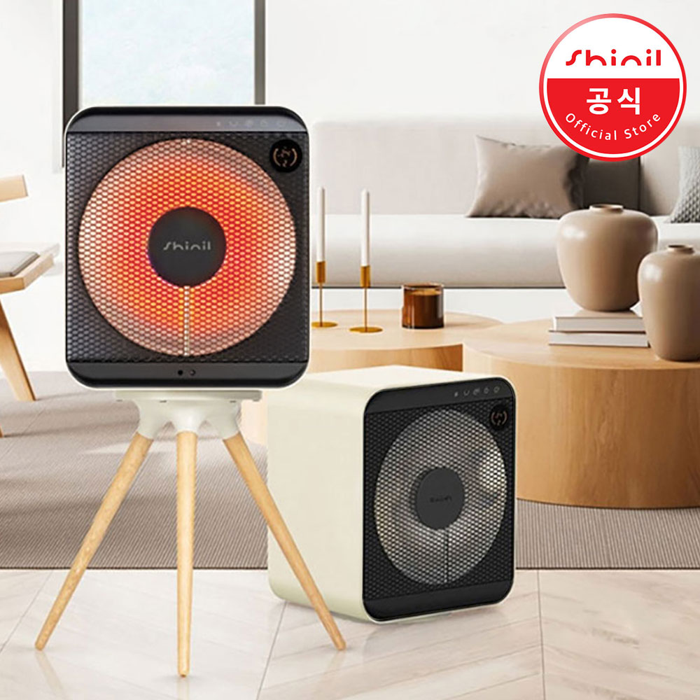 신일 하이라이트 에코 큐브 히터 가정용 사무실 캠핑 전기난로 SEH-F600HLT 베이지