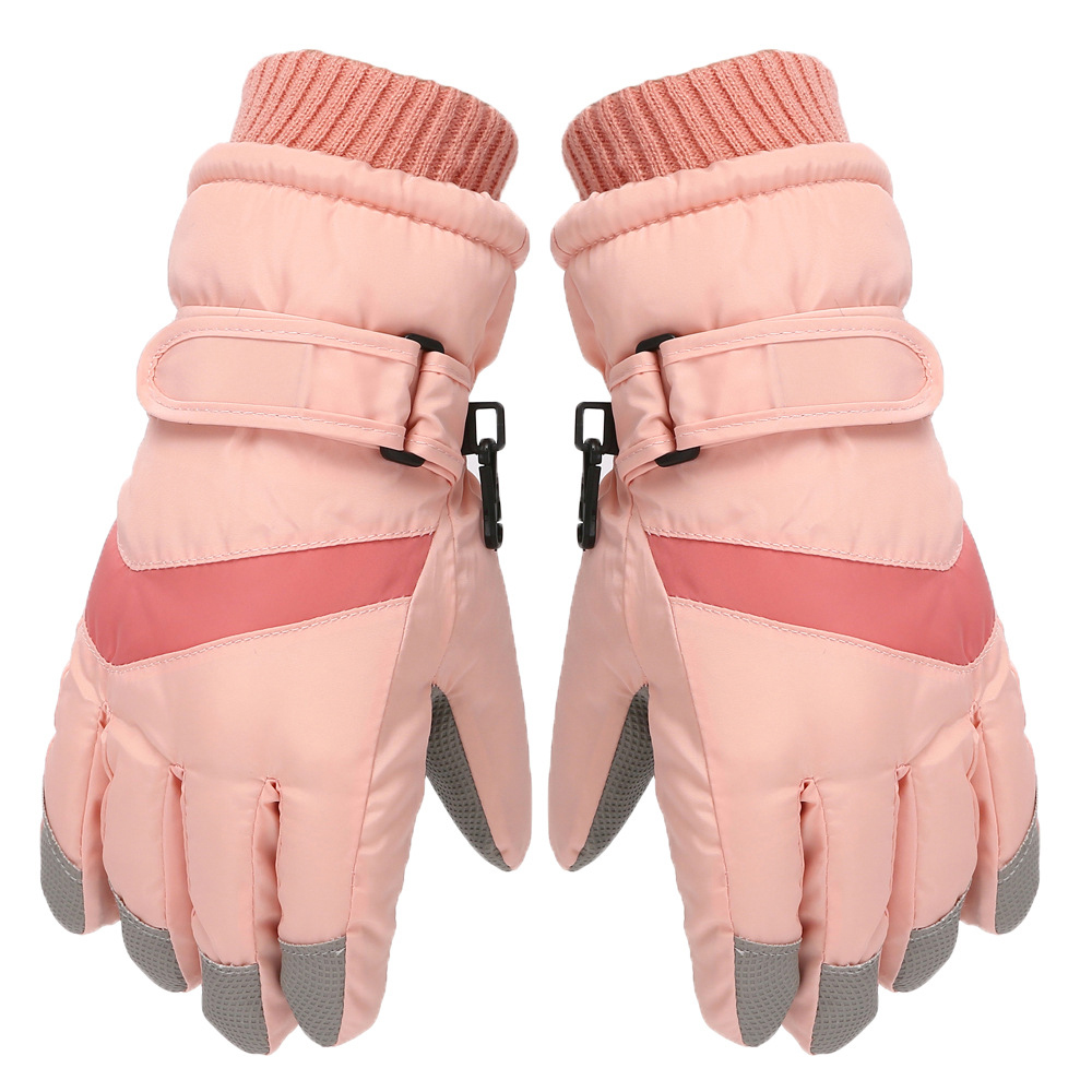 키즈 유아 아동 어린이 여아 남아 초등 학생 주니어 겨울 방한 패딩 손가락 스키 장갑