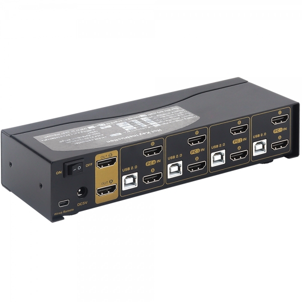 강원전자 넷메이트 듀얼 4K 60Hz HDMI KVM 4:1 스위치(USB) NM-HKD04D - 상세 이미지 3