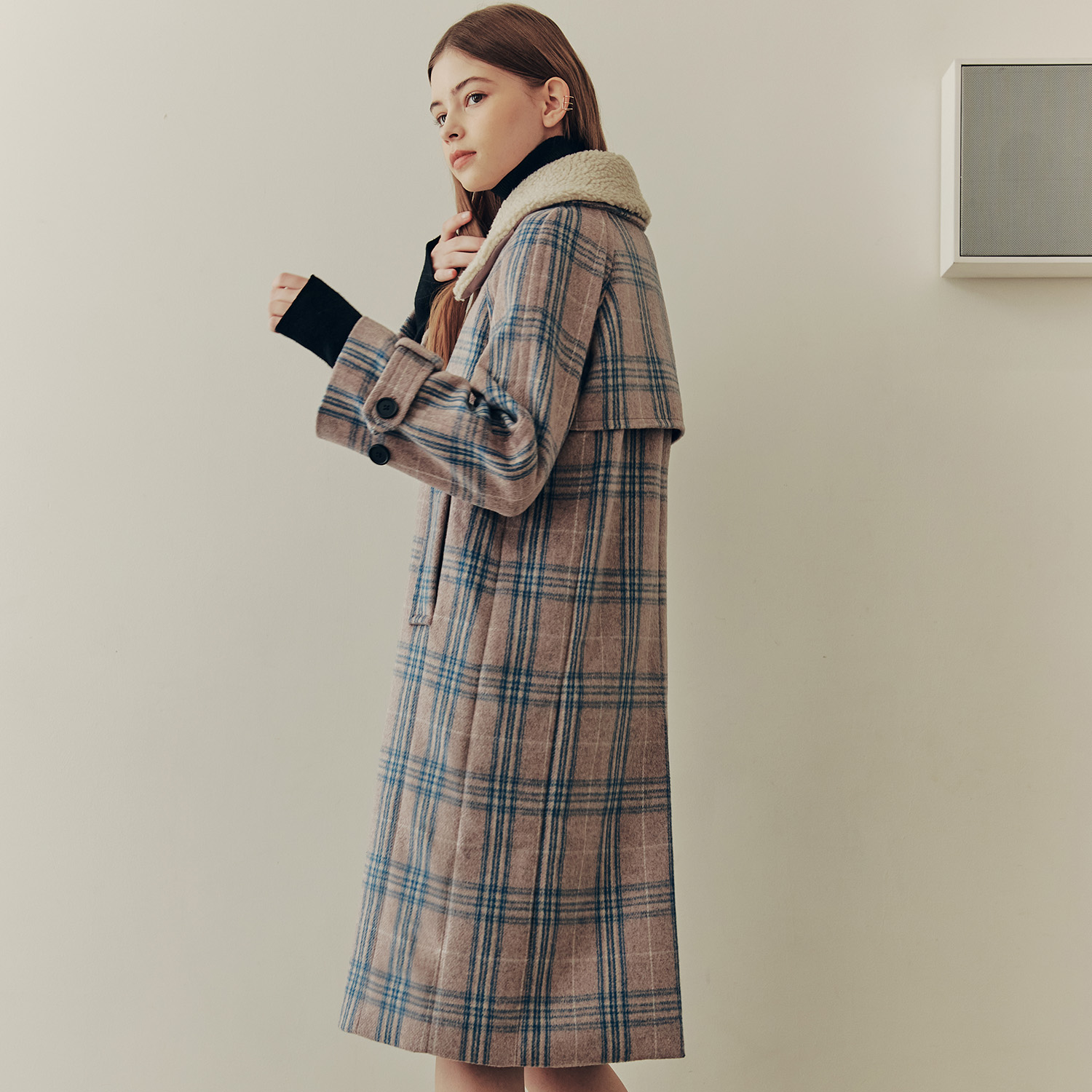 [제로스트릿]프렌치 울 맥 코트  FRENCH WOOL MAC COAT / BLUE 이미지 2