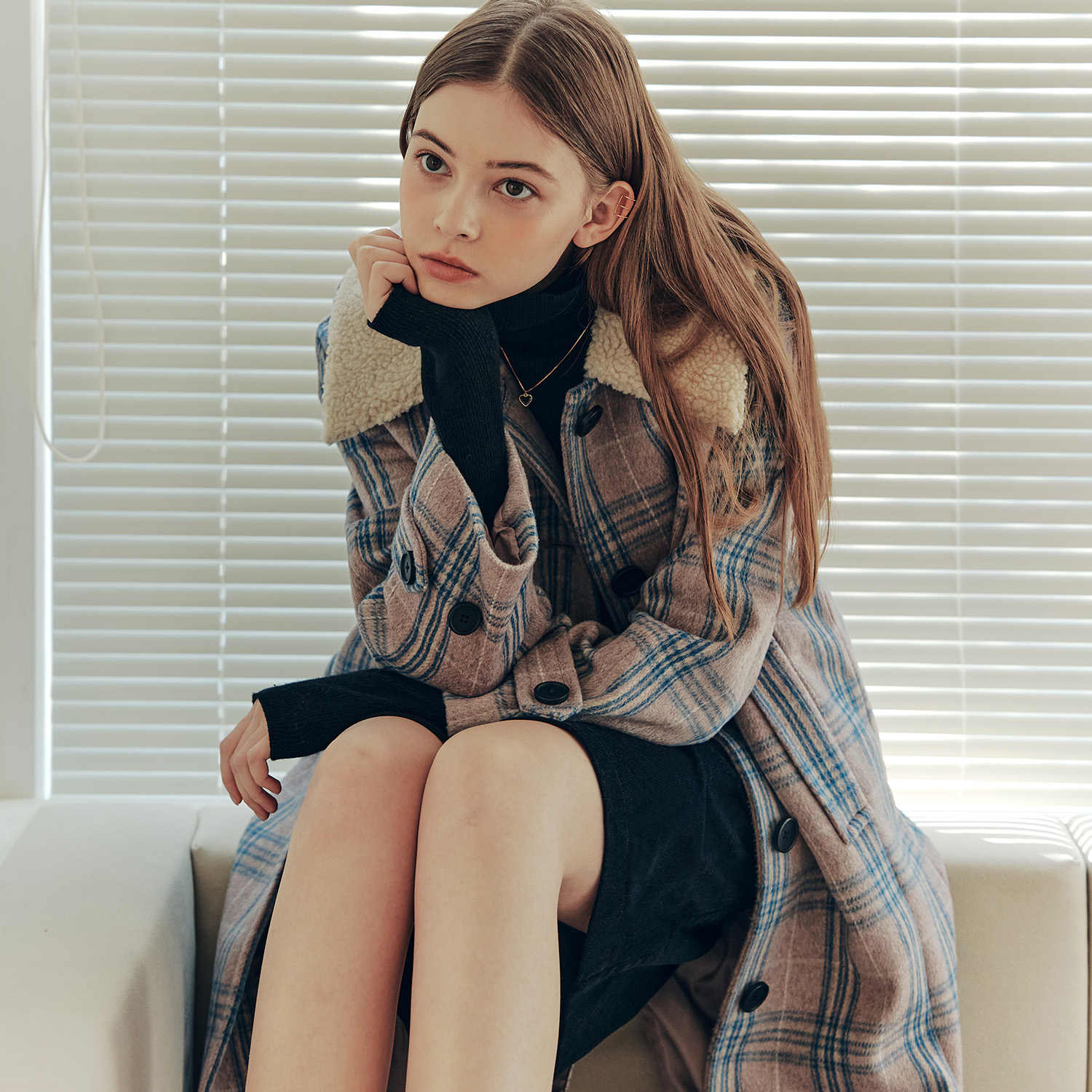 [제로스트릿]프렌치 울 맥 코트  FRENCH WOOL MAC COAT / BLUE 이미지 3