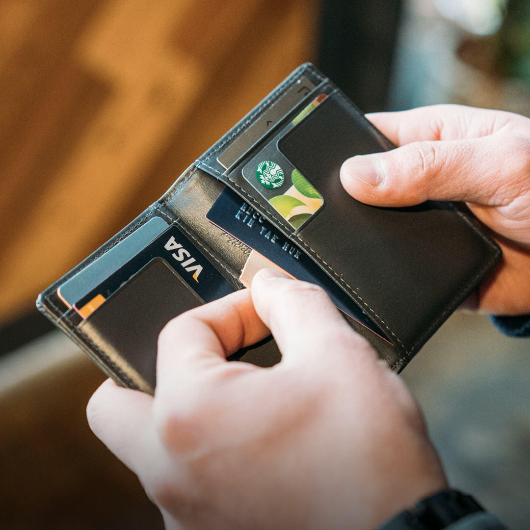 에가든 슬림앤스몰 심플 카드 명함 가죽 반지갑