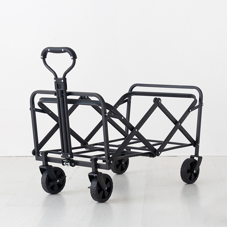 캠폴 캠핑 접이식웨건 중형 5인치 블랙 7060.8531