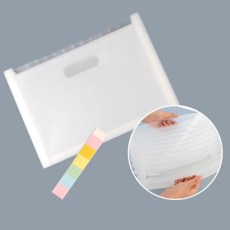 큐아이협력사 화사 학교 제출서류 정리용 13칸 도큐먼트파일 비닐화일 작업실 보험사 계약서보관