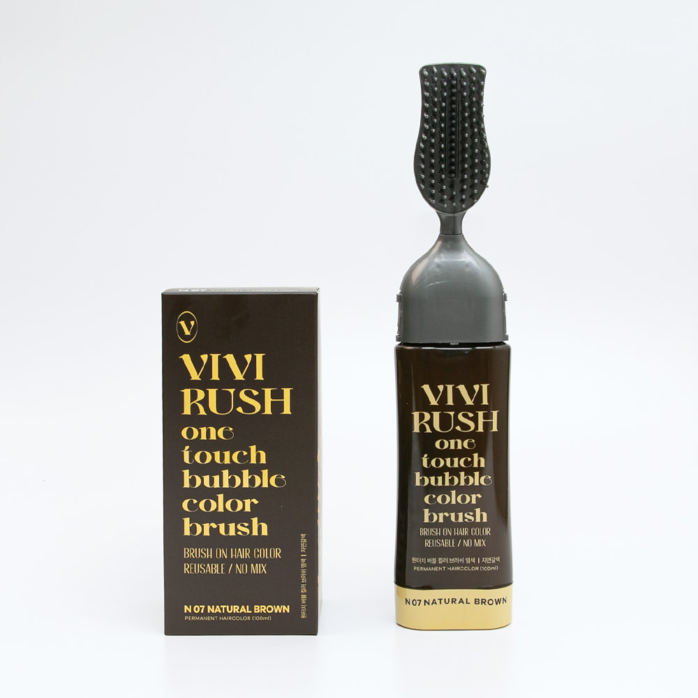 1+1 비비러쉬 세치 염색약 새치 거품 부분 남성