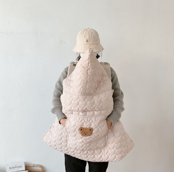 아기띠 워머 패딩 애기띠 블랭킷 아우터 바람막이 담요