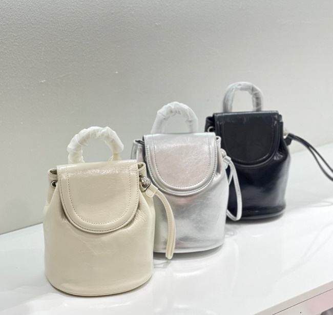 앤 소가죽 레더 여성 미니 백팩 복조리 캐쥬얼 가방