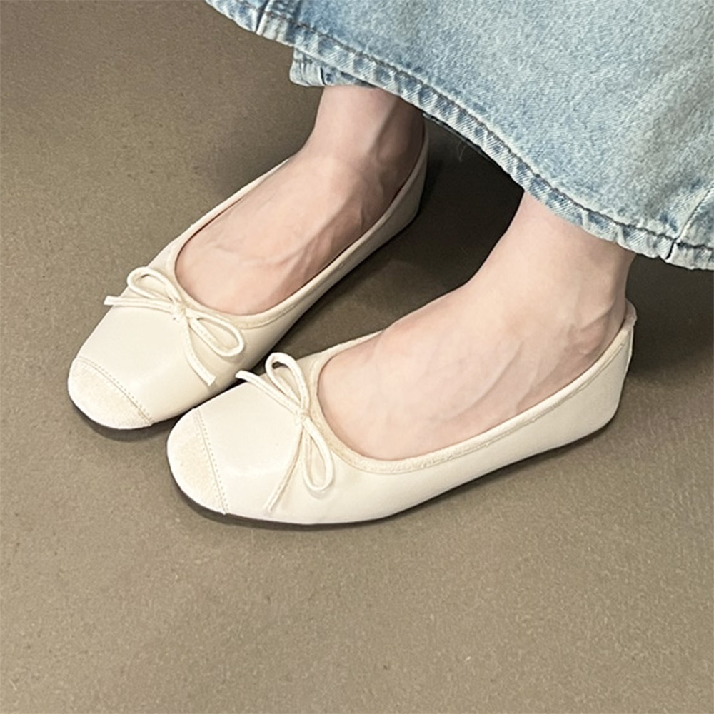 리본플랫 여성 발편한 발레리나 플랫 슈즈 단화 구두