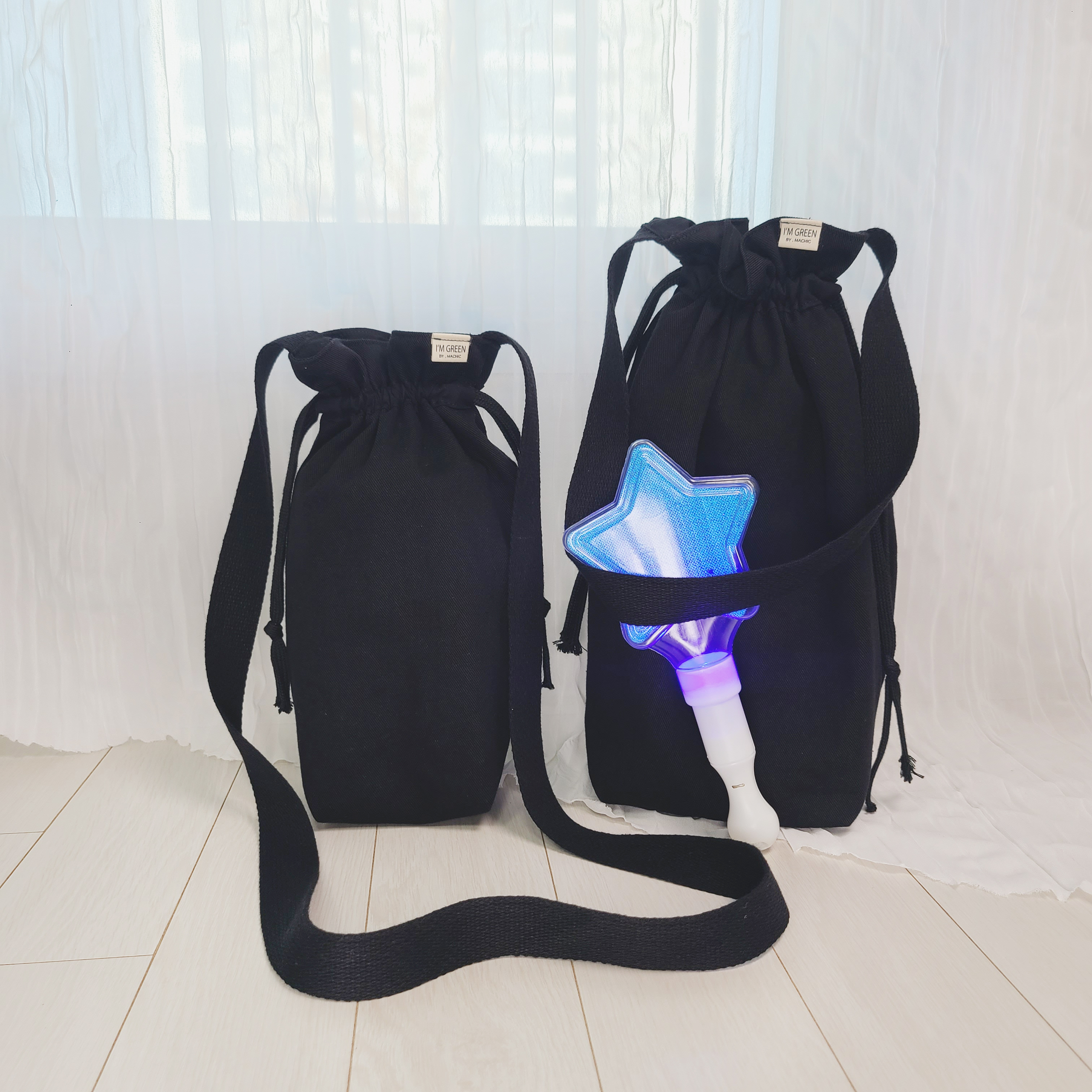 고급수제 응원봉파우치 응원봉가방 손잡이파우치 - 상품 이미지