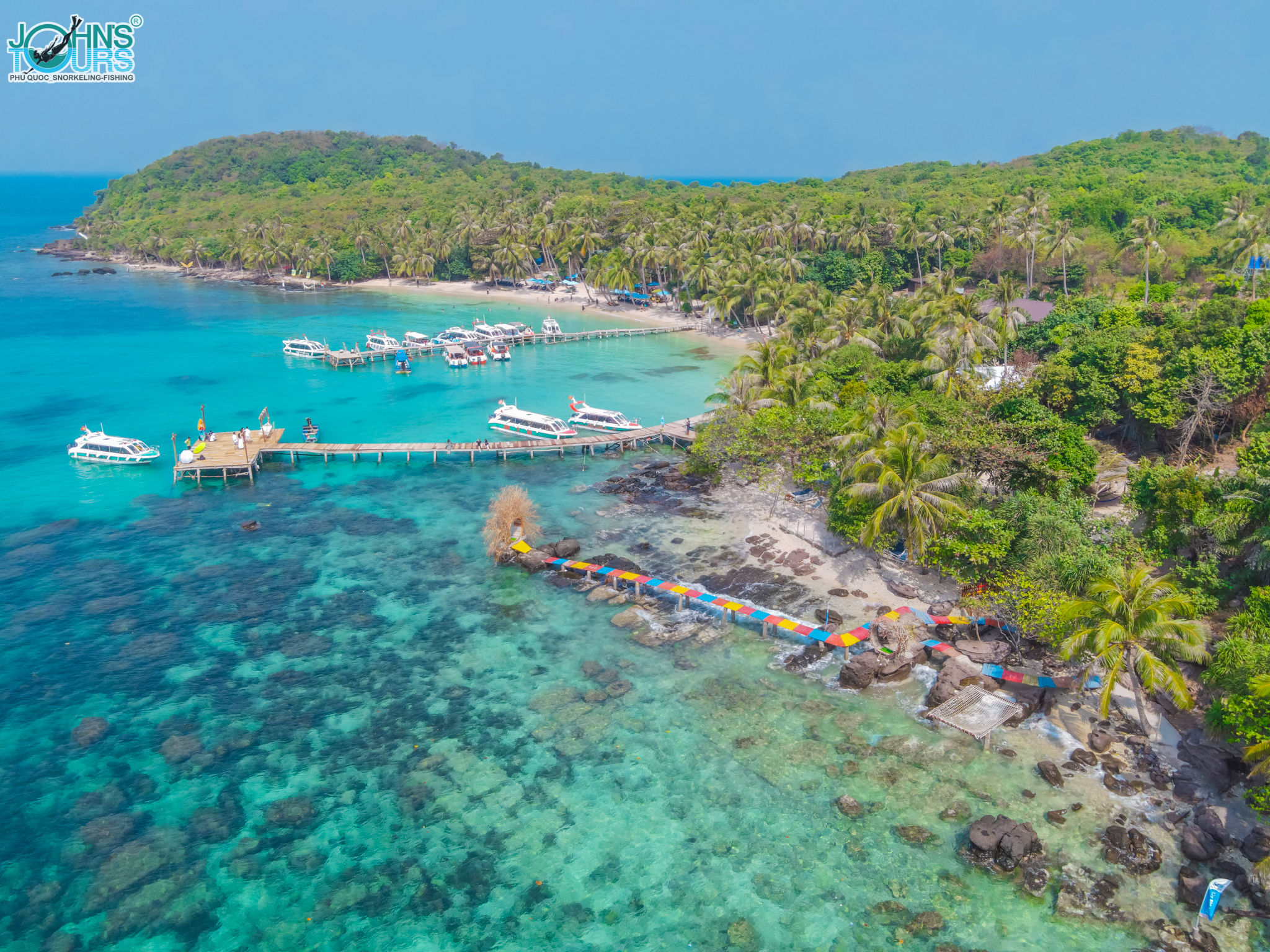 푸꾸옥 호핑투어 존스투어 3섬 스피드보트 스노쿨링 투어 (Cano Trip)