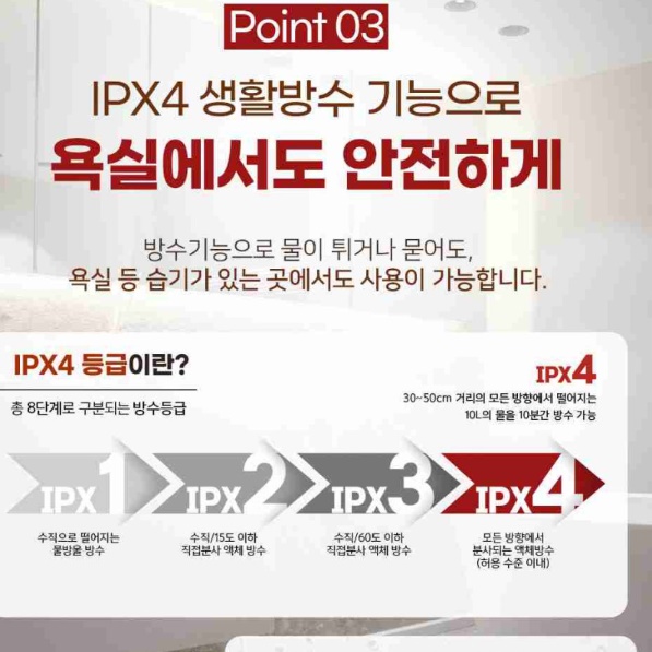 전기컨벡터 벽걸이형 화장실방열기 벽걸이 컨벡터 컨벡션히터 500W - 상세 이미지 4