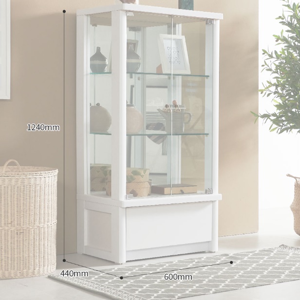 작은 진열장 미니 유리 장식장 서랍장식장 소형 인테리어장식장