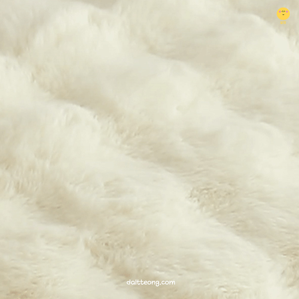 달떵 겨울 극세사 크림 털 퍼 쇼파 패드 매트 러그 밍크 덮개 깔개 3인 4인90x160