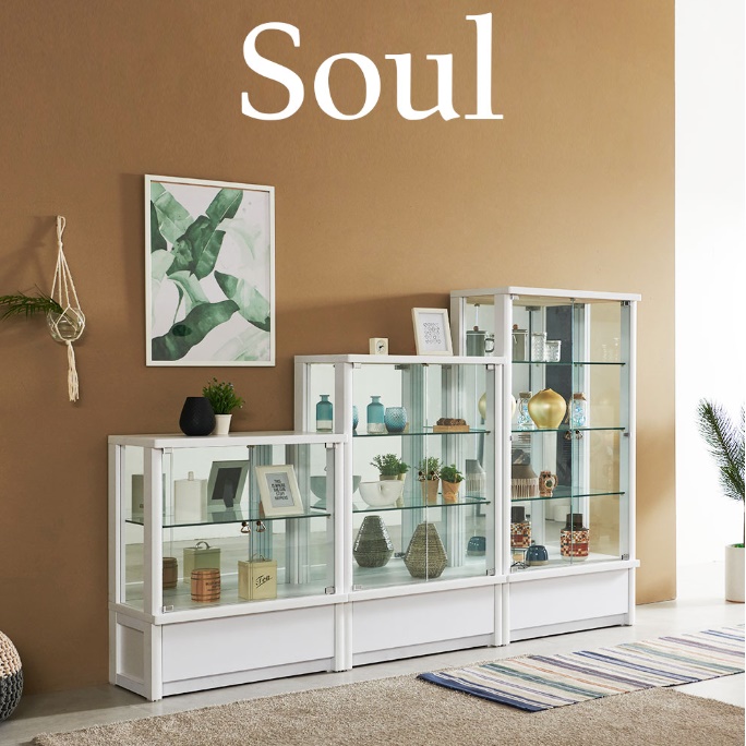 작은 진열장 미니 유리 장식장 서랍장식장 소형 인테리어장식장