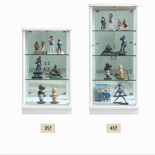 작은 진열장 미니 유리 장식장 서랍장식장 소형 인테리어장식장