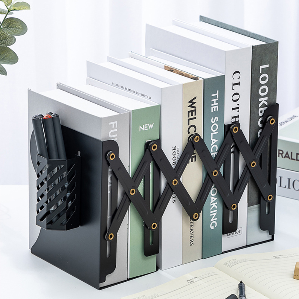 자바라 책상책꽂이 연필통포함 책장 책상위 미니 간이 책꽂이 정리함