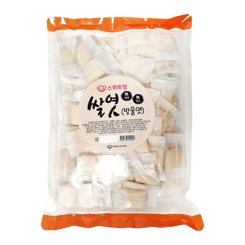 스위트영 무설탕 무색소 쌀방울엿 500g - 상품 이미지
